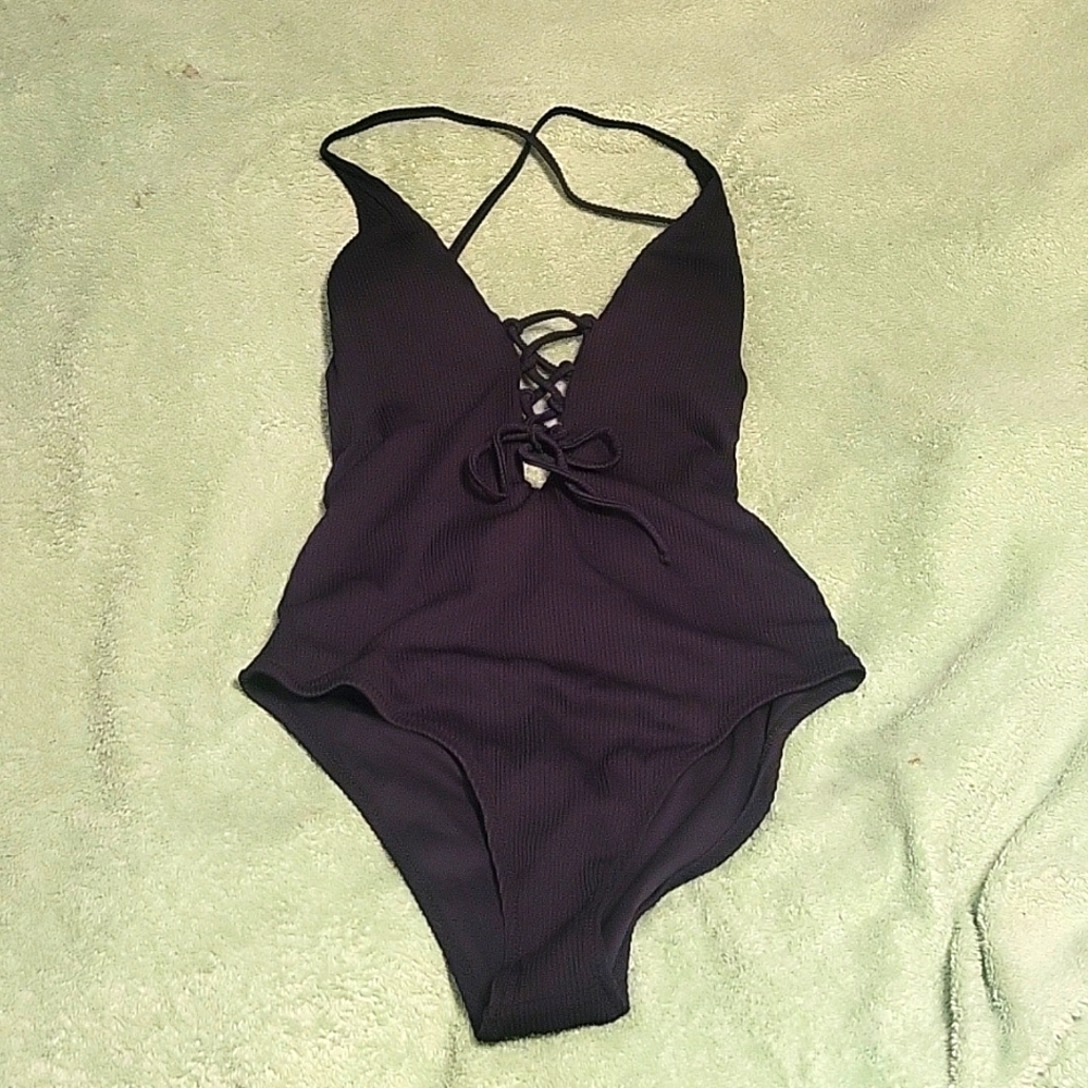 Cupshe One Piece Black Sexy Swimsuit